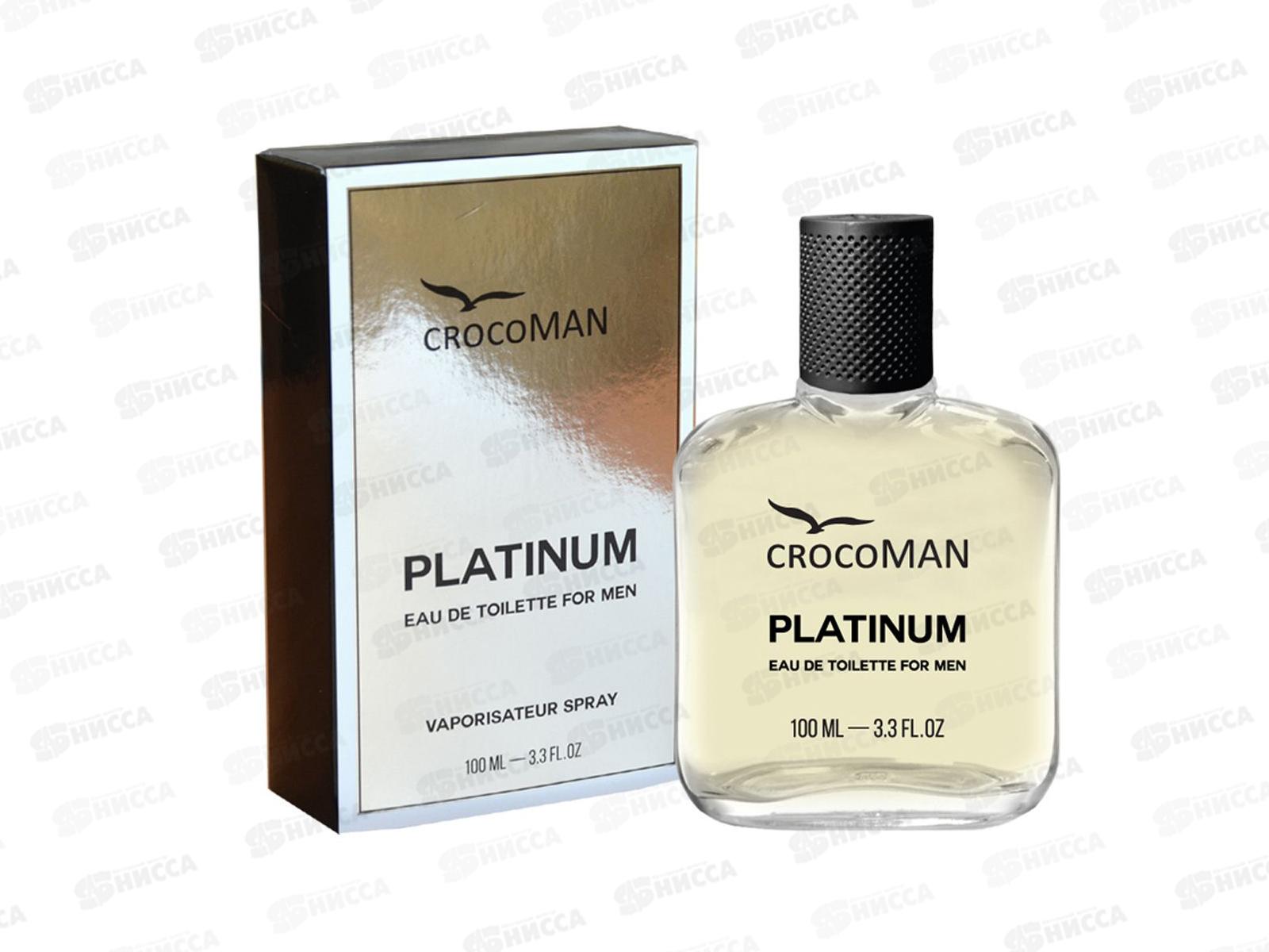 CrocoMan Platinum  туалетная вода 100мл мужская M