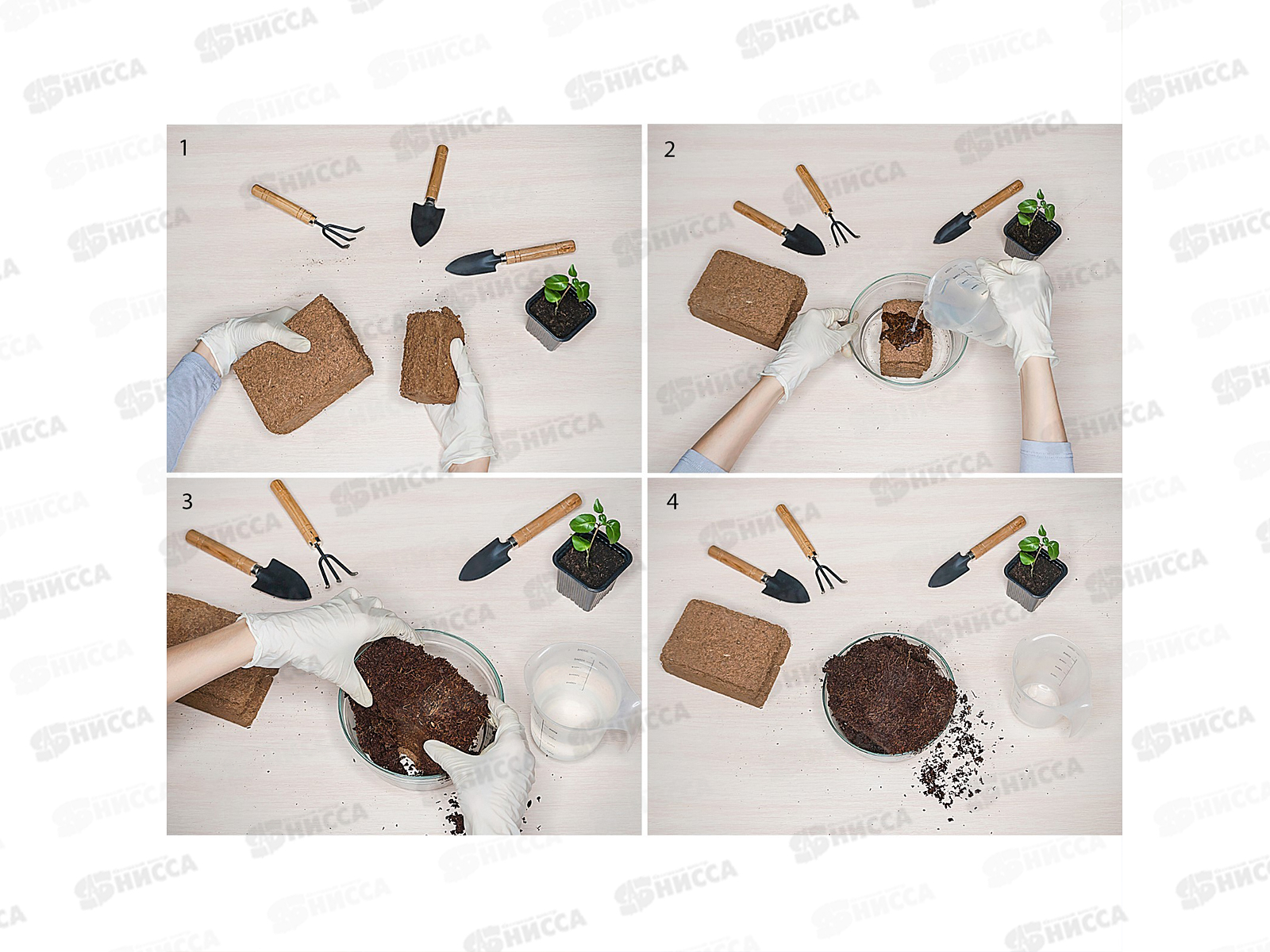 Субстрат кокосовый 0,5 кг на 7л *20