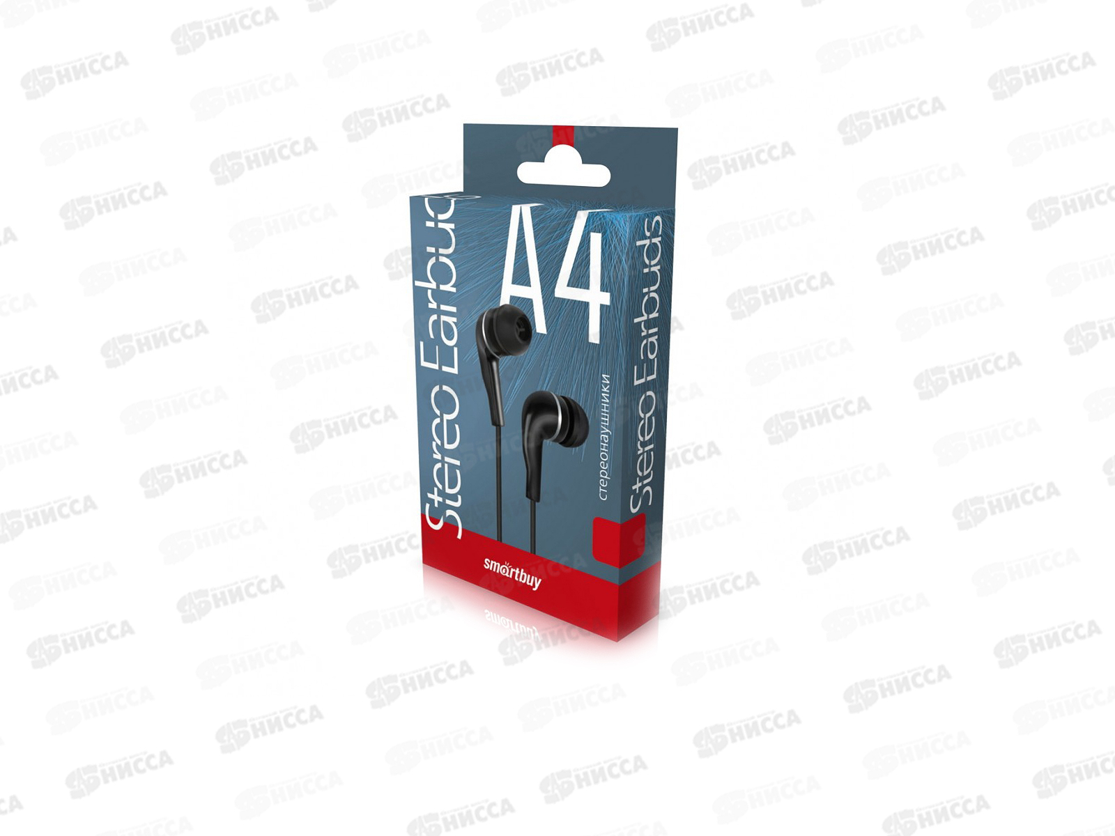 Наушники SmartBuy A4, черные, в/к, SBE-011K *60