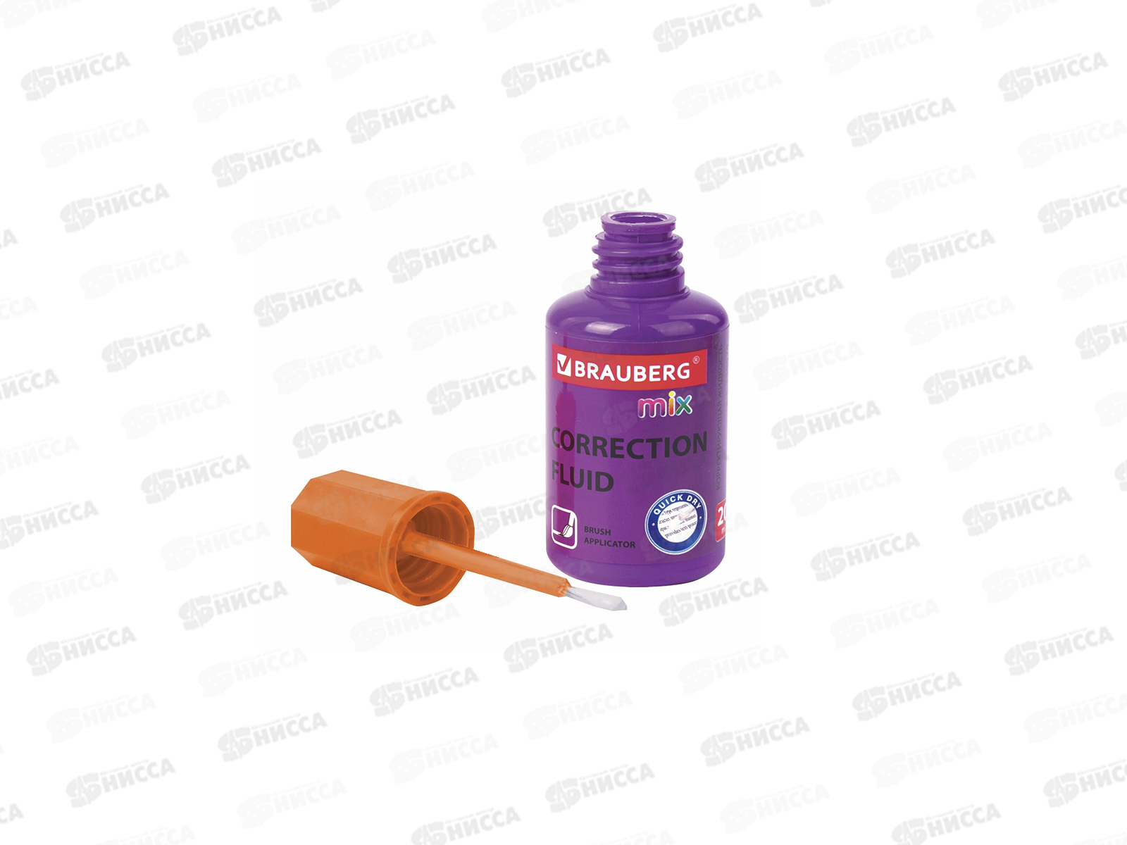 Корректирующая жидкий BRAUBERG Mix, 20мл, водная основа, 229074 *15