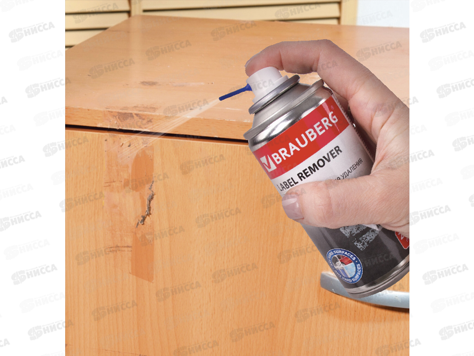 Спрей-гель для удаления  этикеток  BRAU,210мл, 607163