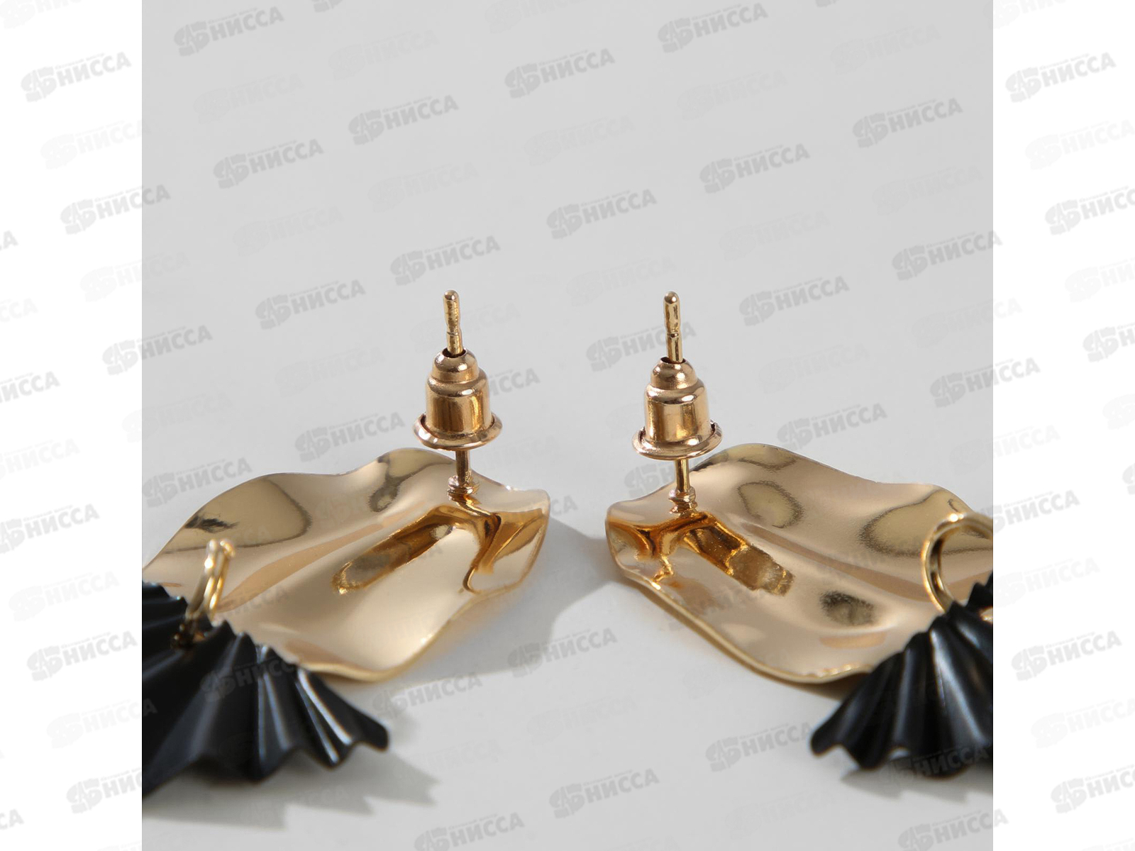 Серьги металл &quotТренд&quot овал и треугольник 5353637