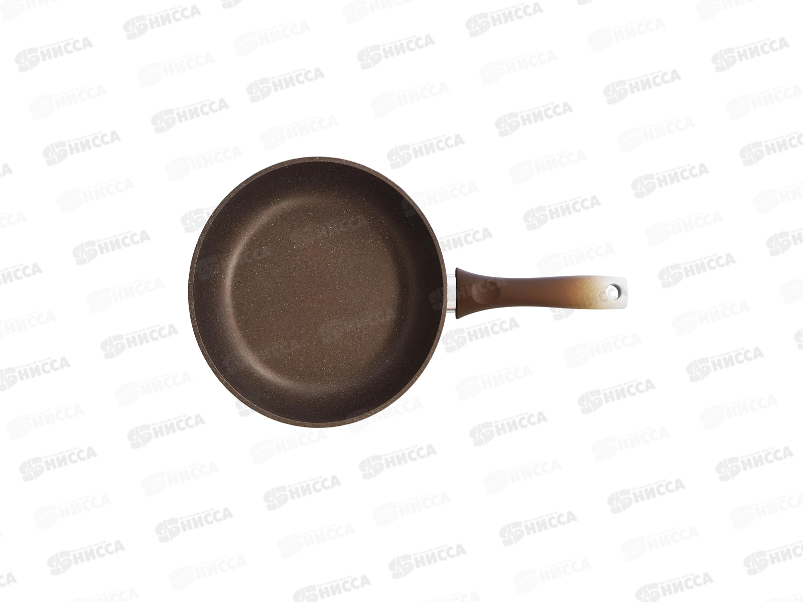 Сковорода 240/60мм с ручкой  антипригарное покрытие (кофейный мрамор), смк241а *5