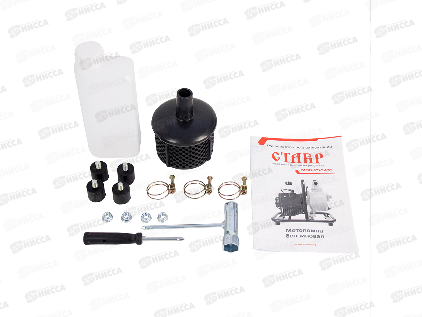 Мотопомпа бензиновая, центробежная, для чистой воды, МПБ-25/1470