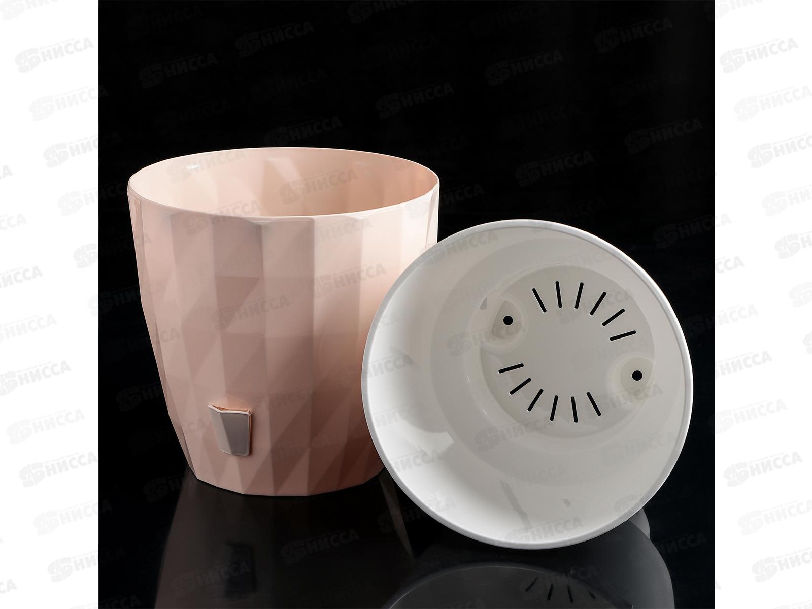 Кашпо Соло &quotRUBY&quot 3л Пудровый КШ-6455 *24