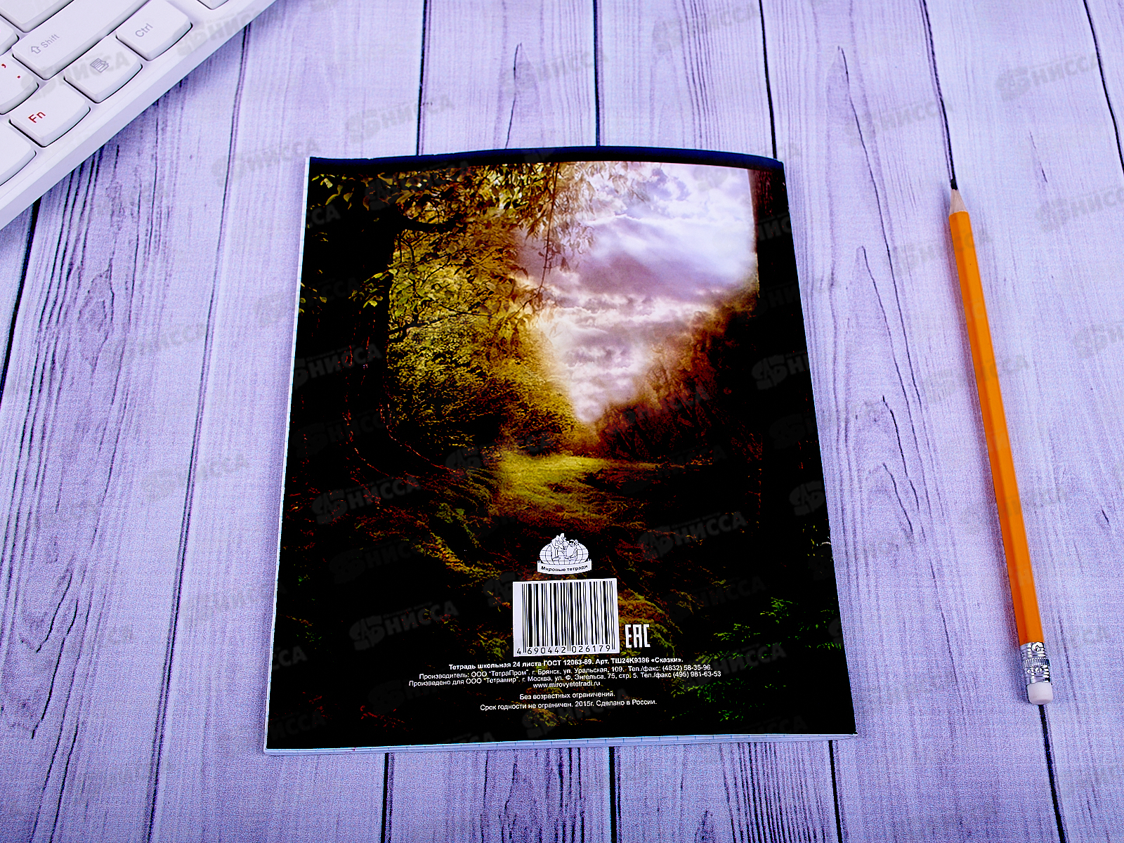 Тетрадь 24листа клетка ТПМ Сказки ТШ24К9396/6*20/160