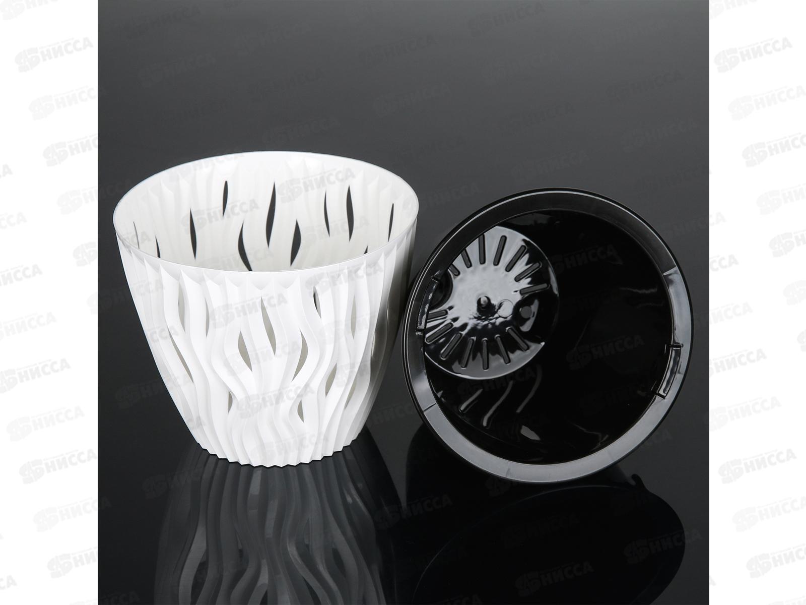 Кашпо &quotВдохновение&quot 1,6л Белый/черный КШ-5400 *20