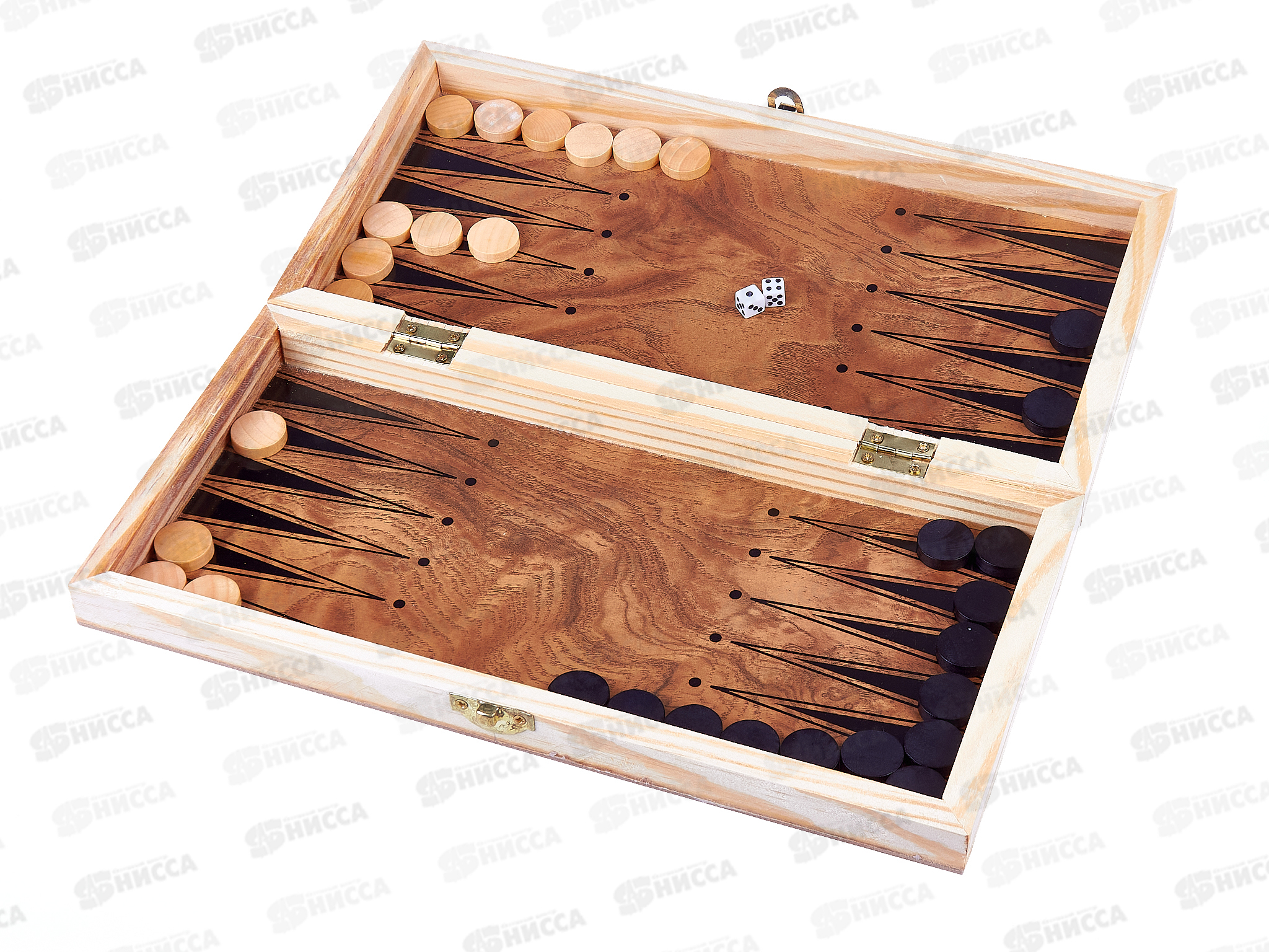 Набор игр 3в1 (шашки,шахматы,нарды) пластиковая доска (056462)  *36