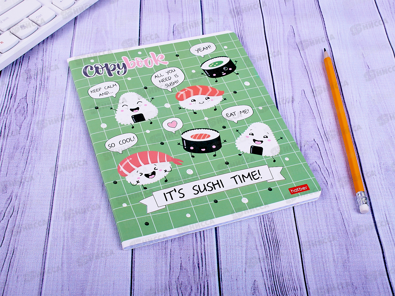 Тетрадь 48листов клетка  Hatber Пришла еда*5/100