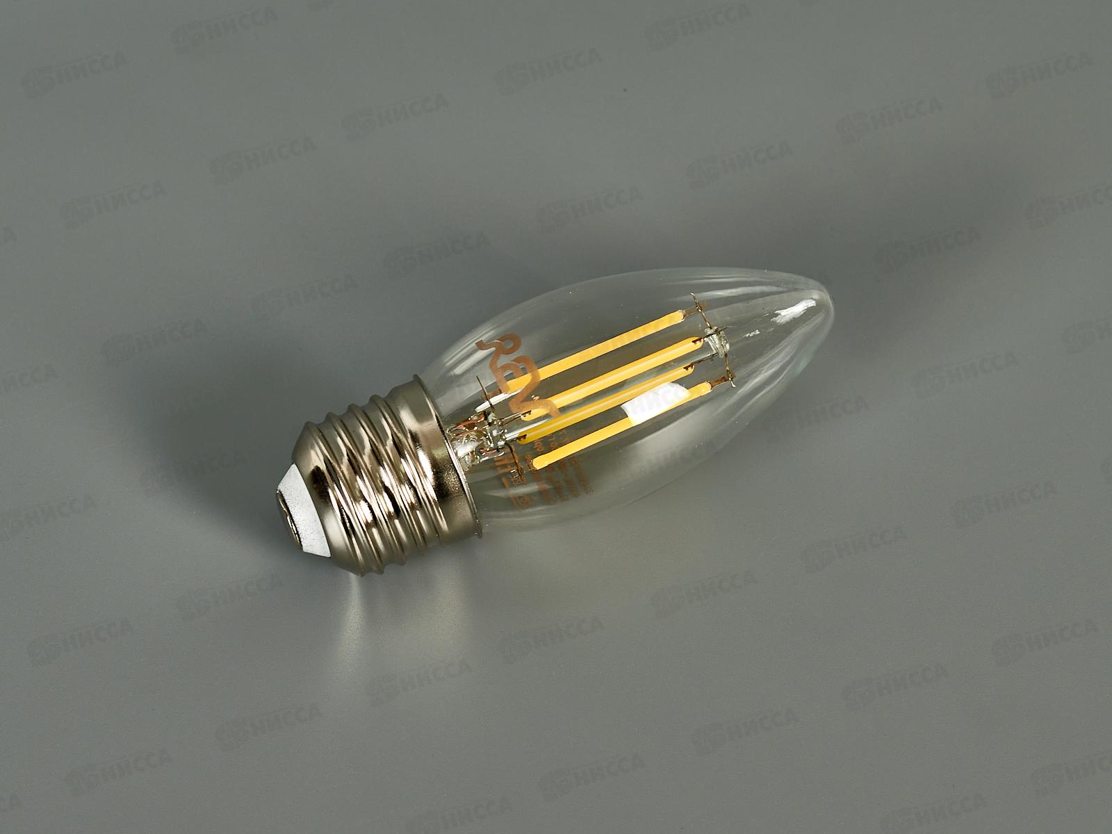 Лампа светодиодная REV FILAMENT свеча С37 Е27 7W, 4000К DECO Рremium