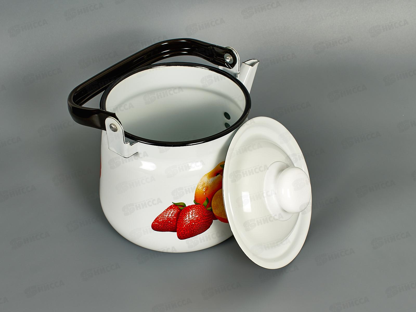 Чайник 2,5л с рисунком 01-2711/4 Персики *4