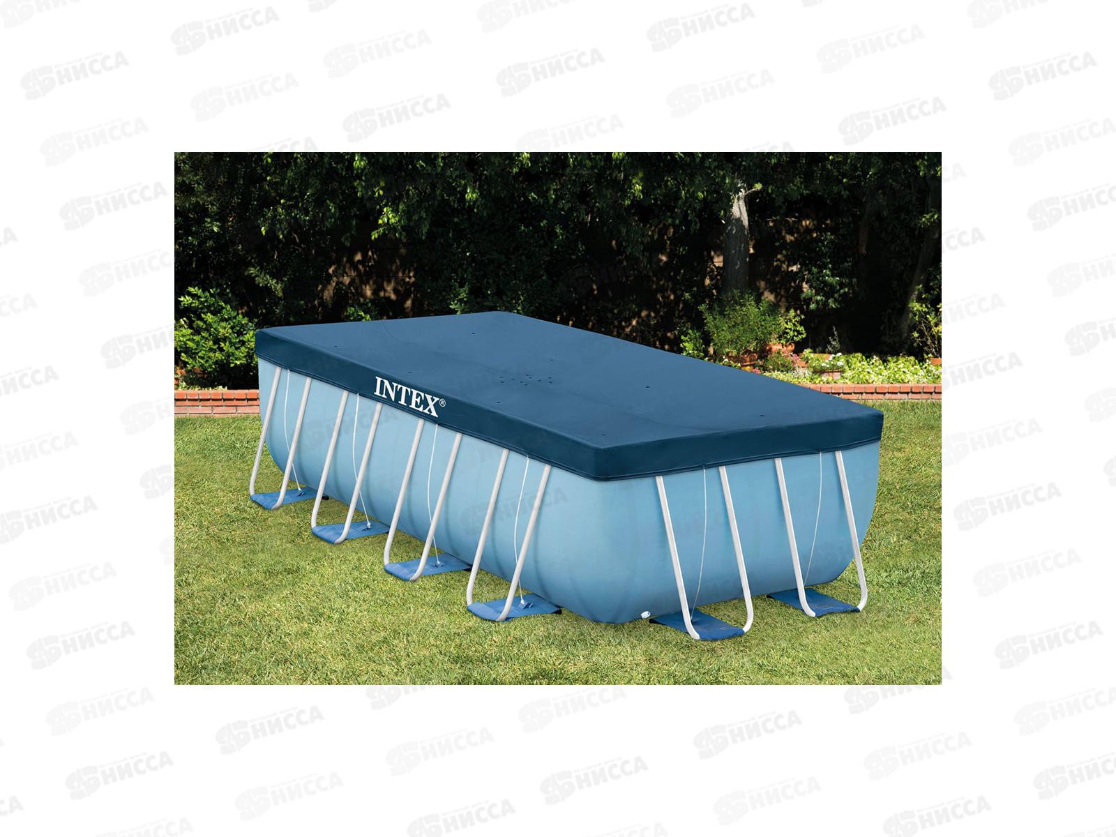 Тент для прямоугольного бассейна 28037 (389*184см) 109-155 г