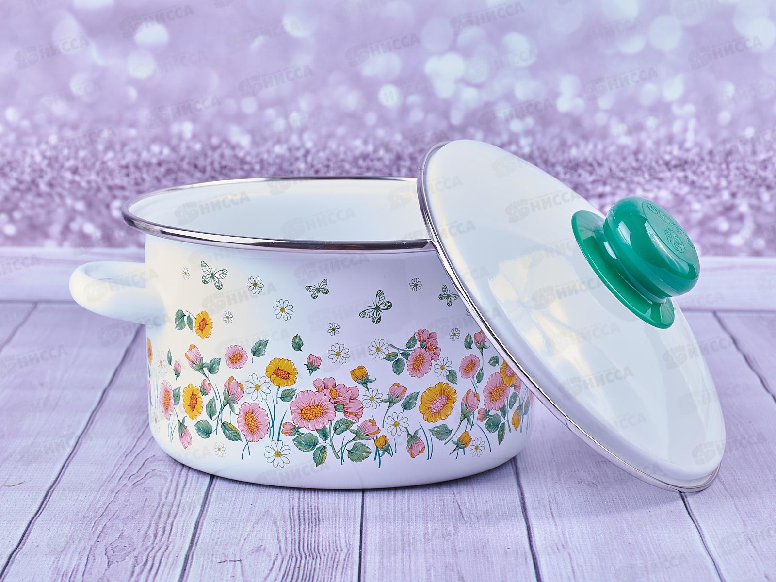 Набор кастрюль Цветочное поле (2+3+4л) 2-3161/7