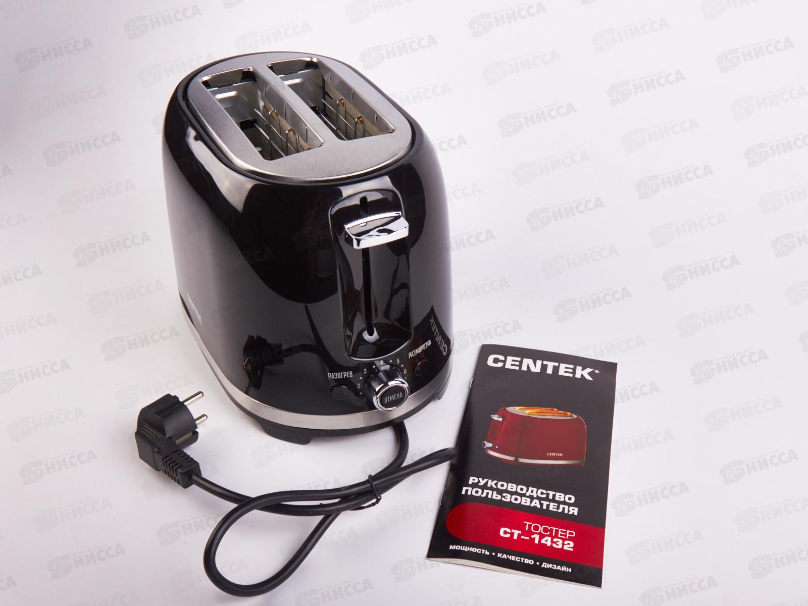 Тостер CT-1432 черный  *6