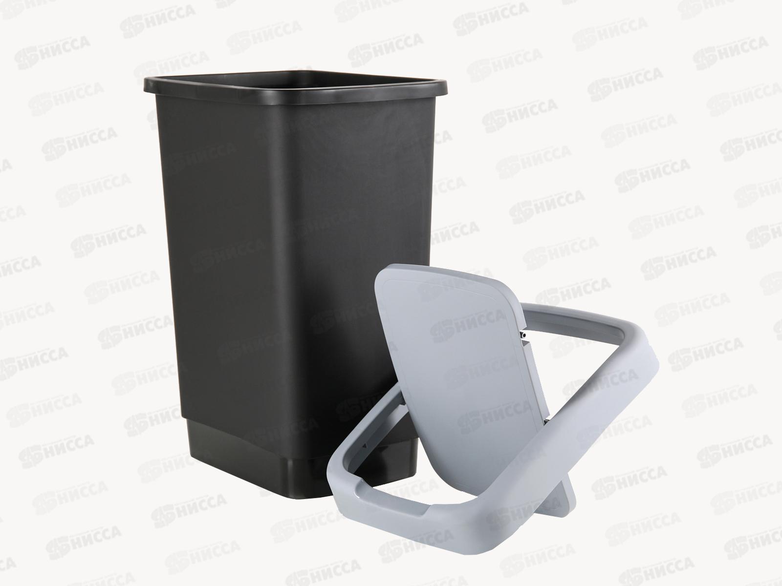 Контейнер для мусора ТВИН 25л Серый М2469  *6