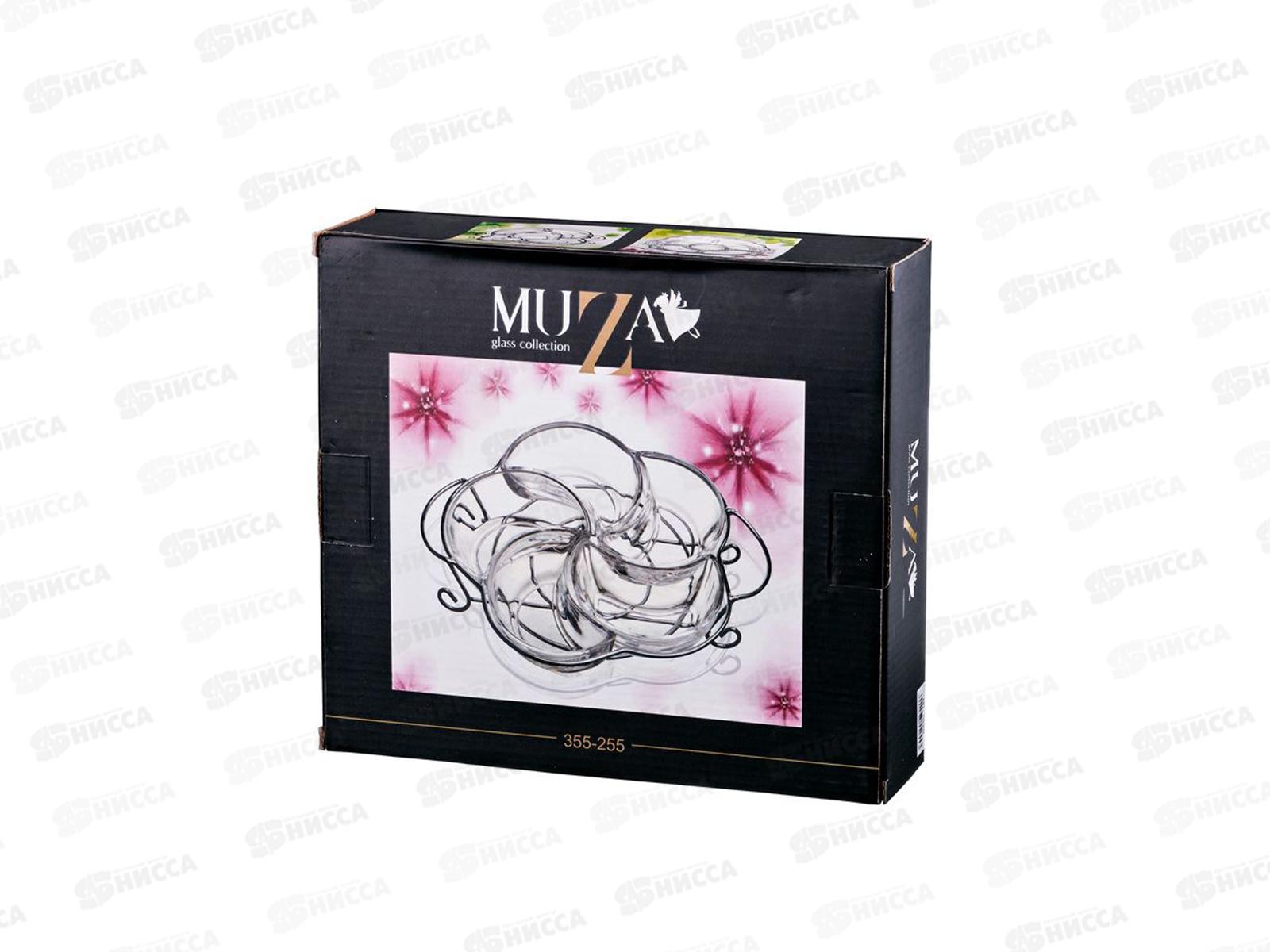 Менажница 5 секций 28*23*6см на металл подставке 355-255