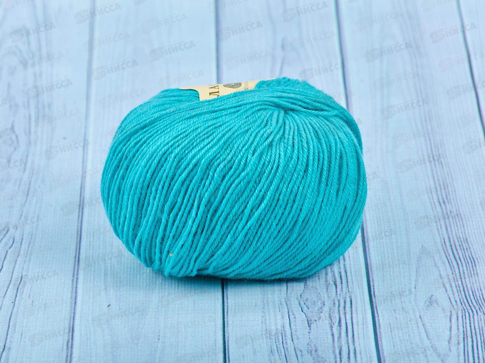 Пряжа Ласковое детство 581 Св-изумрудный 50г шерсть50% акр50%