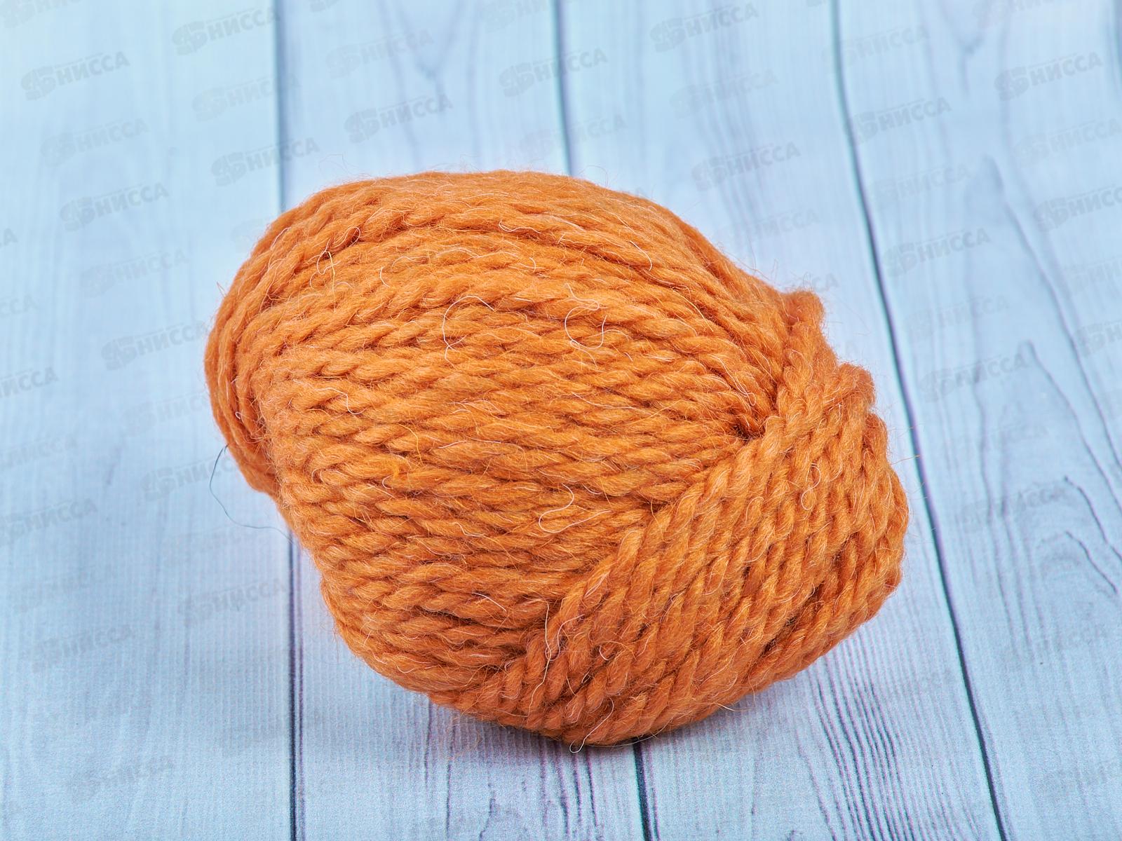 Пряжа Северная 602 Темно-рыжий 50г 50м ангора 30% шерсть 30% акрил 40%