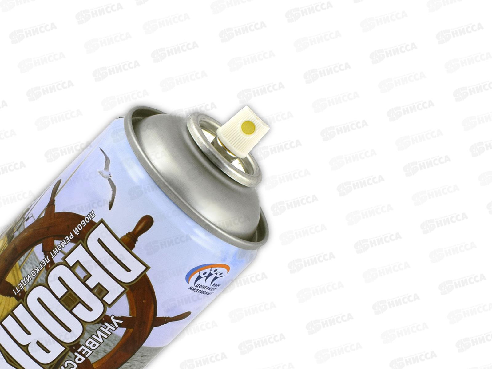 Лак яхтный DECORIX аэрозольный 520мл, бесцветный матовый *12