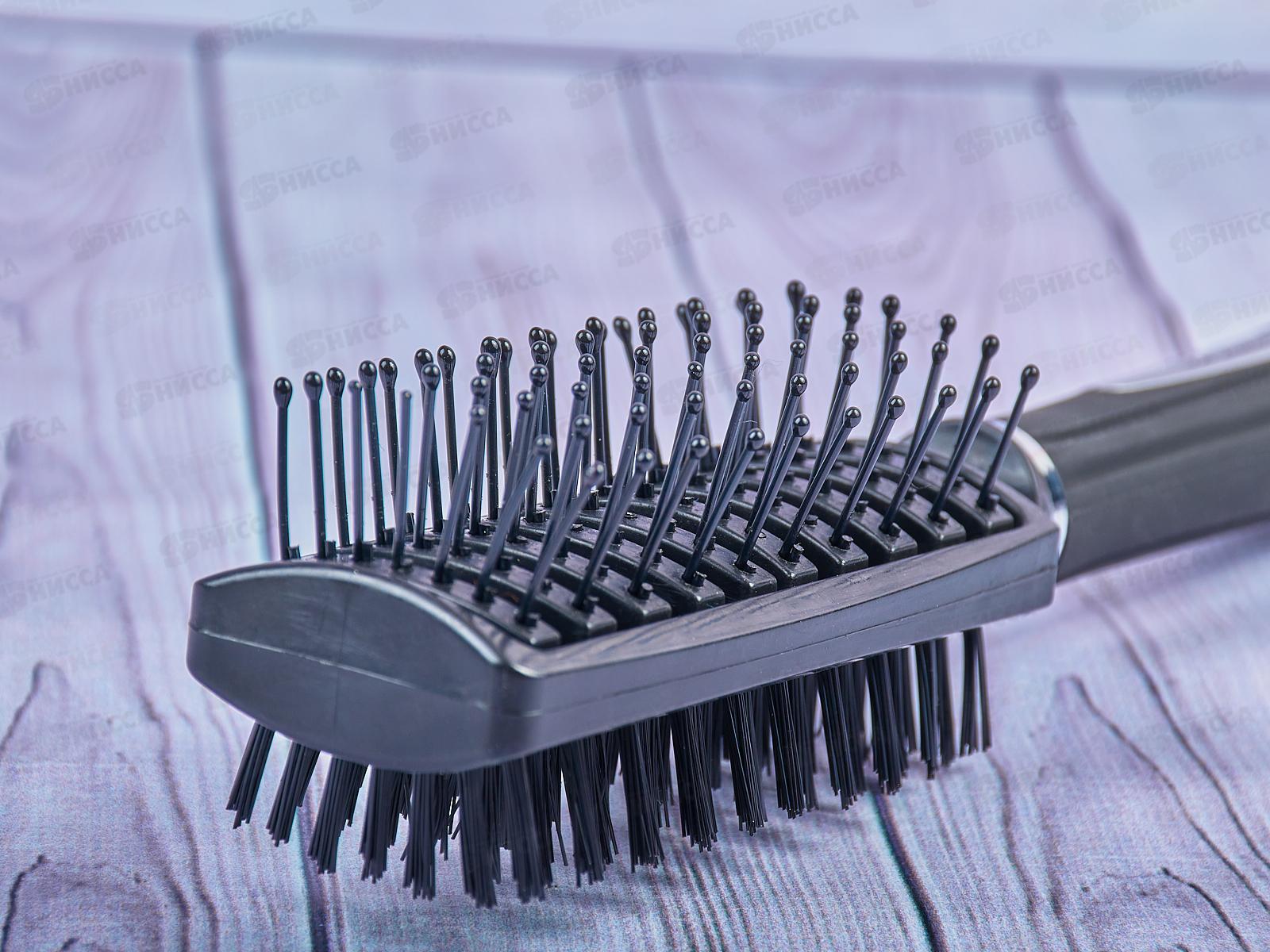 Расческа двухсторонняя с натуральной щетиной 22,6см 301-013