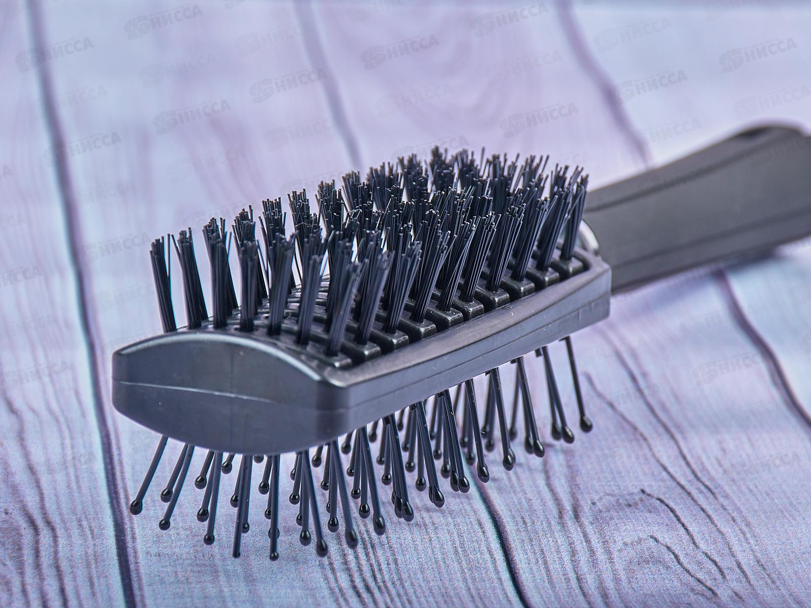 Расческа двухсторонняя с натуральной щетиной 22,6см 301-013