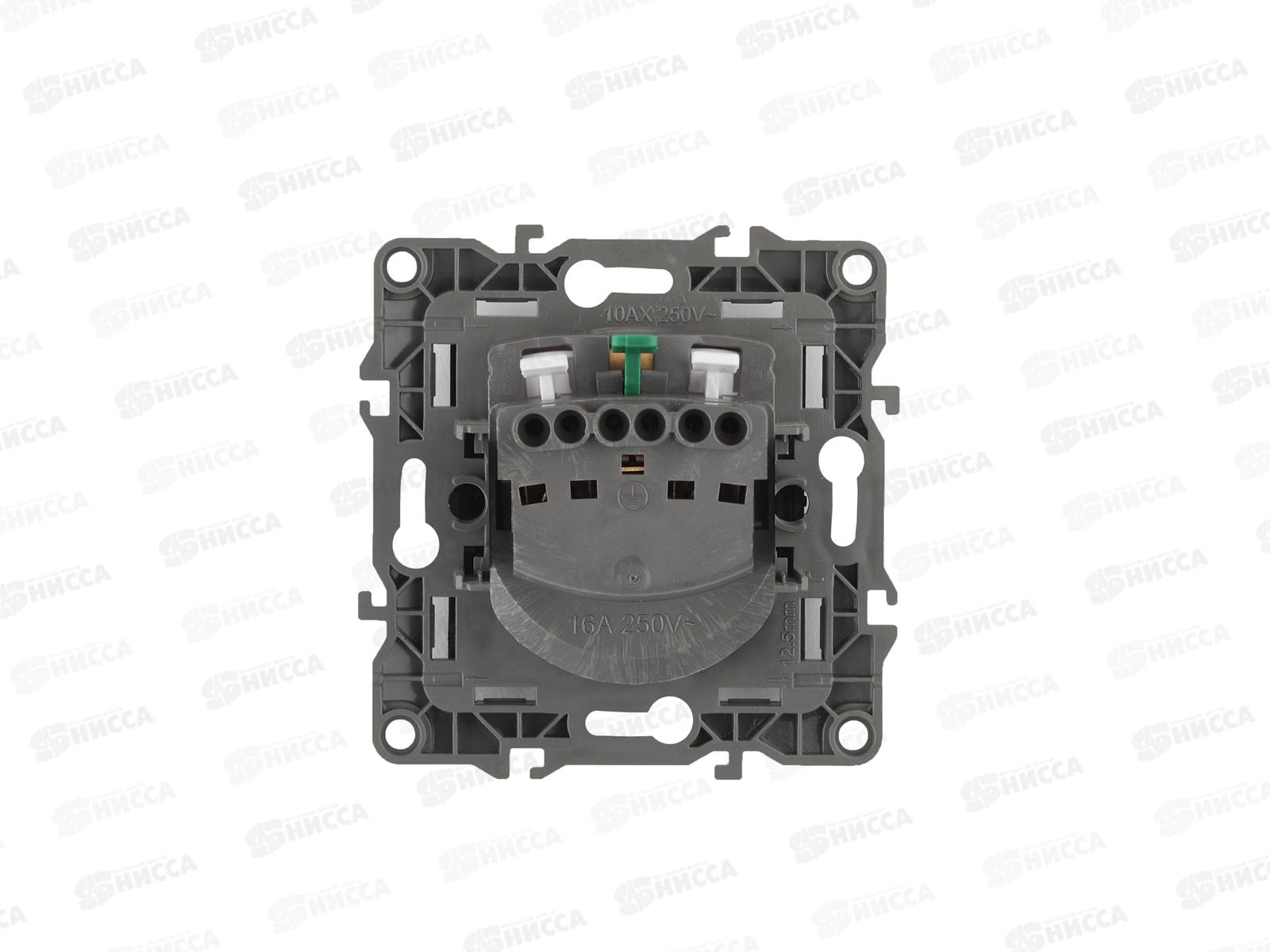 Розетка  Эра 2P+Е IP20,16А-250В белый, 12-2001-01 *1