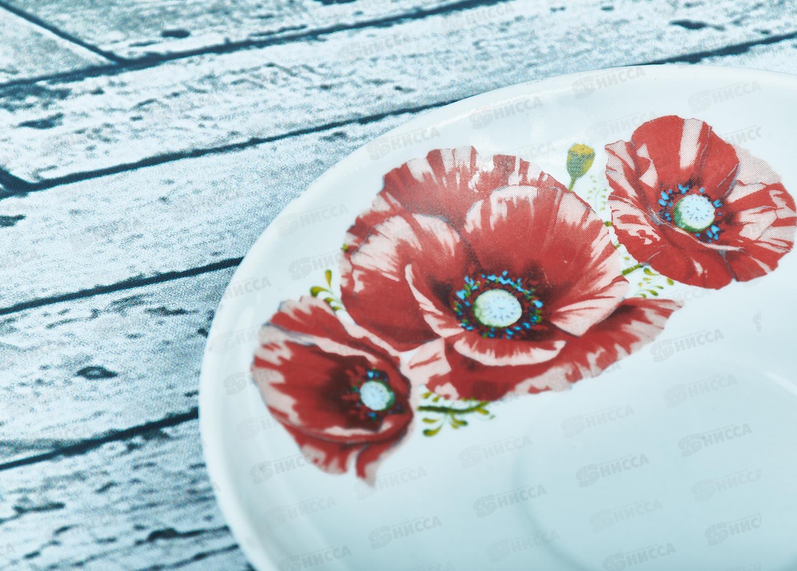 Блюдце чайное 140мм Маки *40   070562