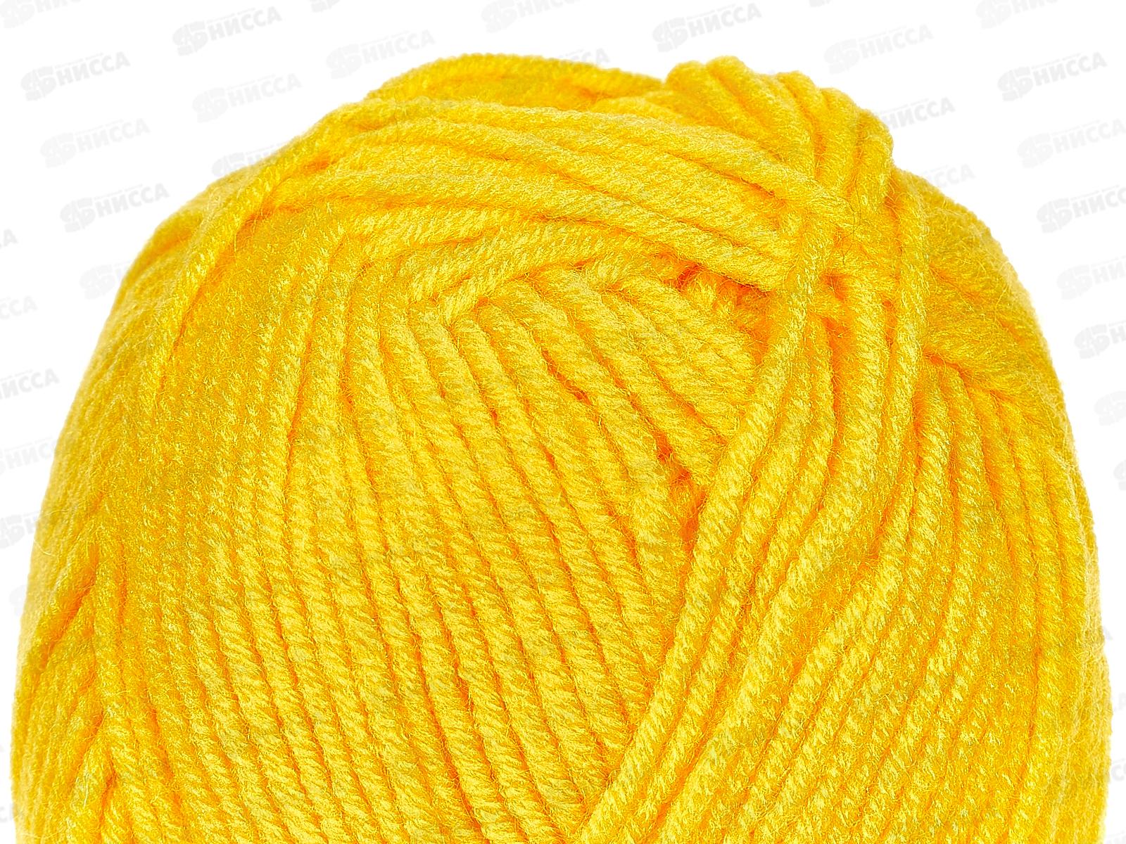 Пряжа Детская забава микр/акр 140м 50гр желтый 104 *10