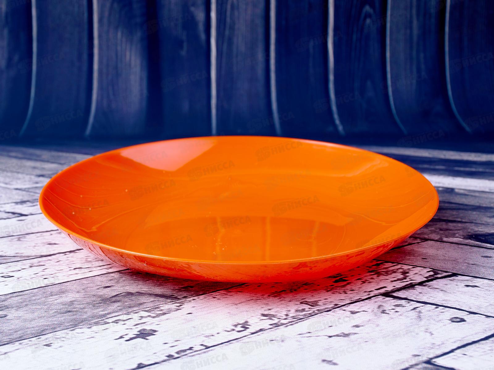 Тарелка средняя 190*25 V=0,48л оранжевая  *120/10