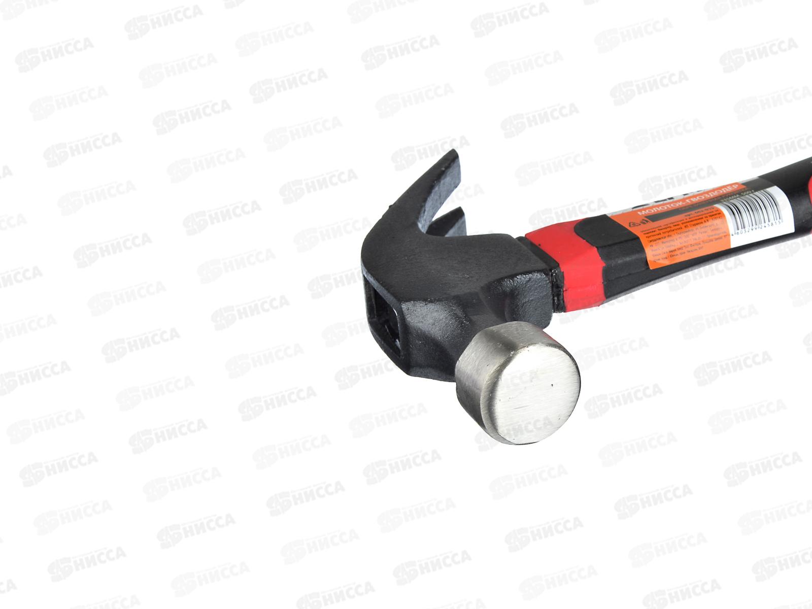 Молоток-гвоздодер ЕРМАК 335мм обрезиненная ручка 500гр 662-015 г