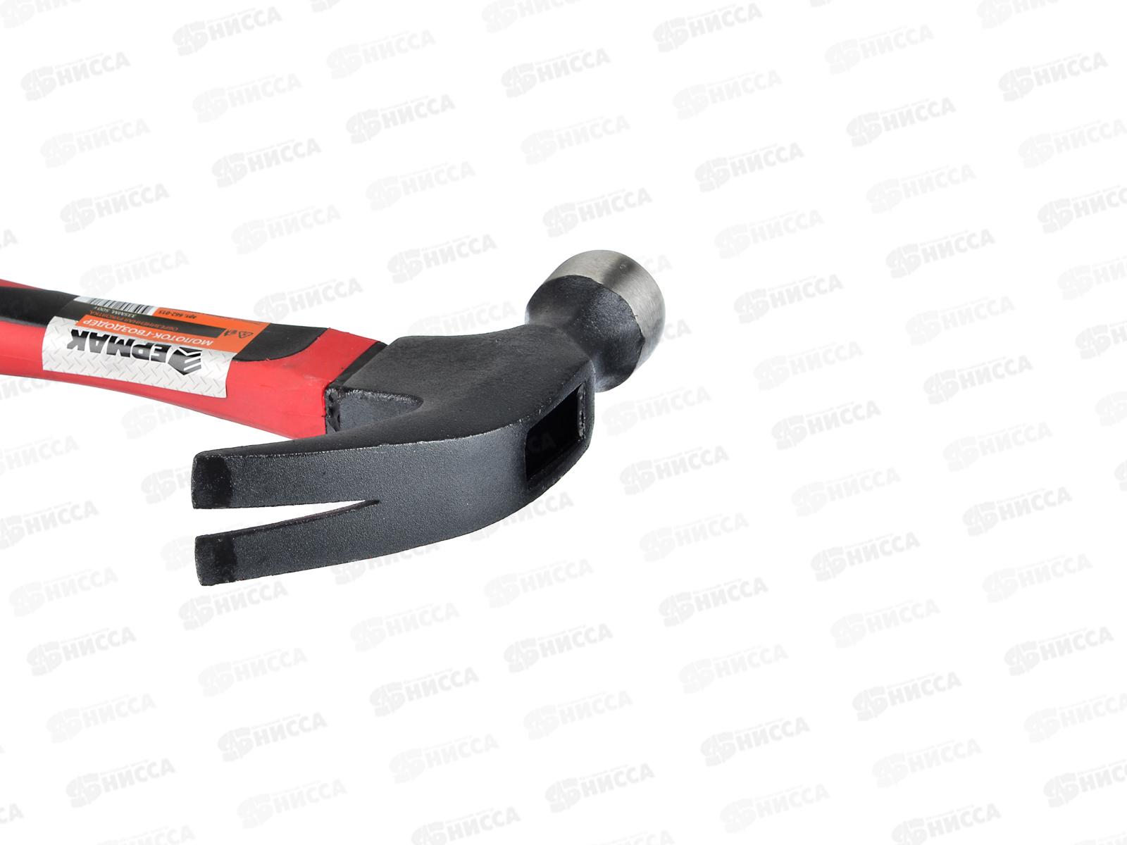 Молоток-гвоздодер ЕРМАК 335мм обрезиненная ручка 500гр 662-015 г