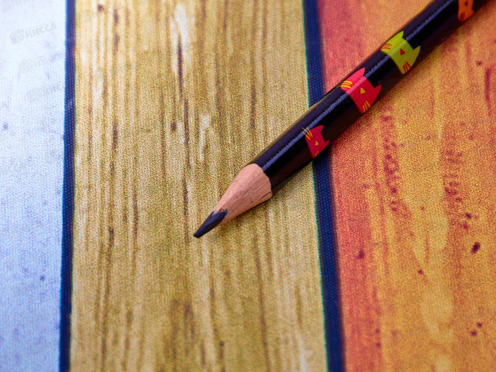 Карандаш чернографитный  КОКОС &quotMeow&quot, трехгранный пластиковый HB 206365