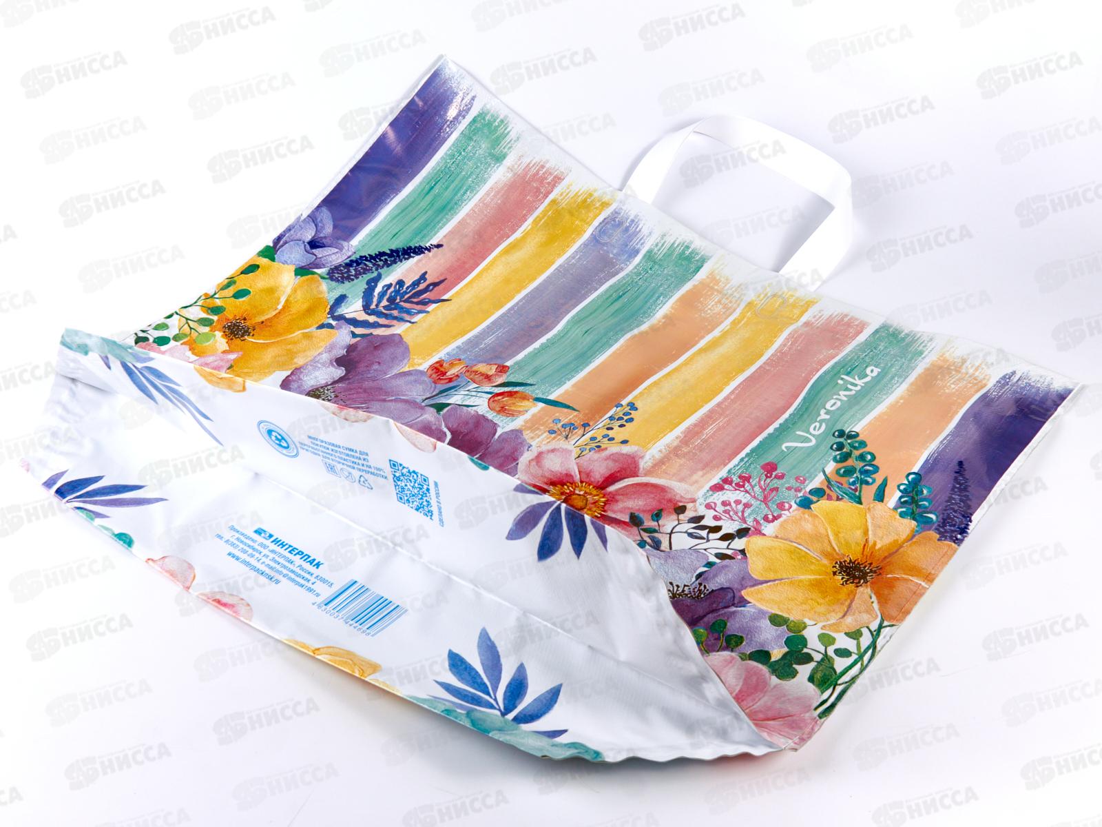 Пакет  сумка Эко Полиэтилен Низкого Давления  60*50 Вероника *10/100