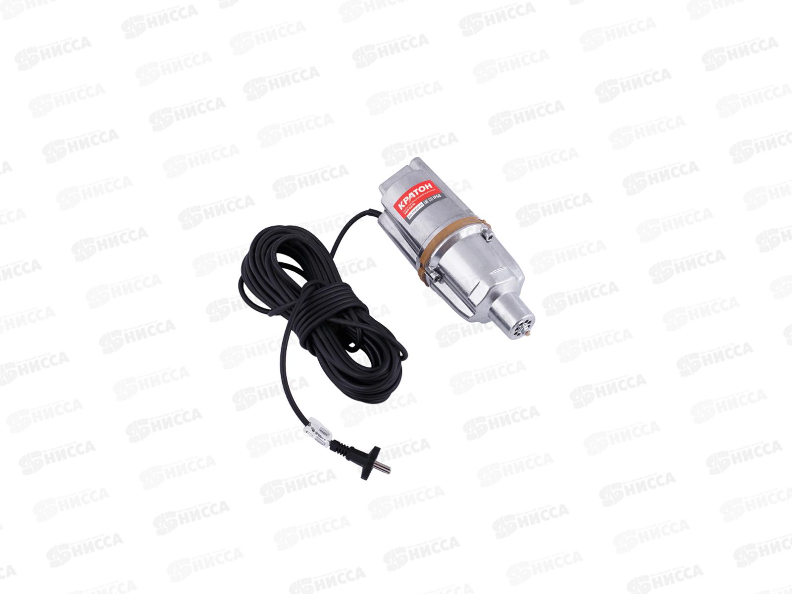 Насос погружной вибрационный  280Вт, макс 16л/мин, с нижним забором воды, Кратон SWP-02/16