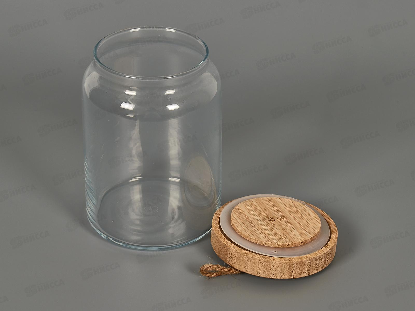 Банка Вуди с бамбук крышкой 860мл 43583SL *6