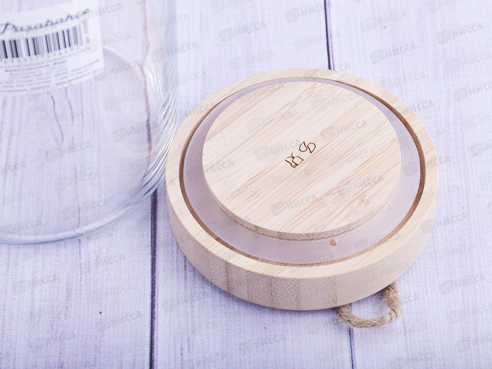 Банка Вуди с бамбук крышкой 1130мл 43593SL *6