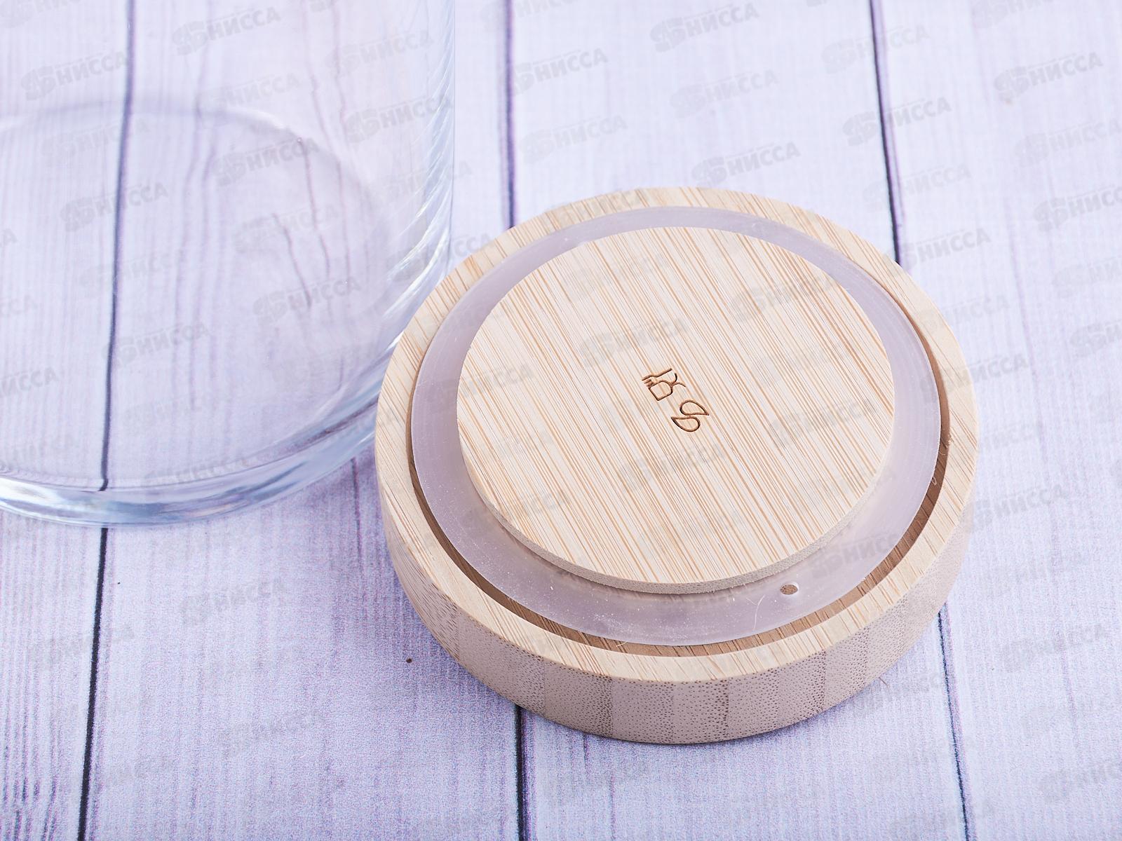 Банка Вуди с бамбук крышкой 1130мл 43593 *6
