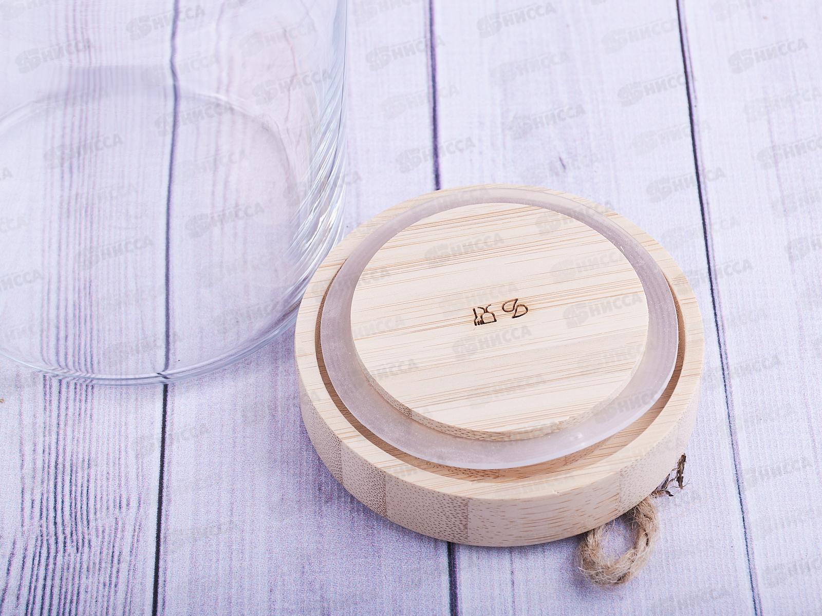 Банка Вуди с бамбук крышкой 860мл 43583 *6