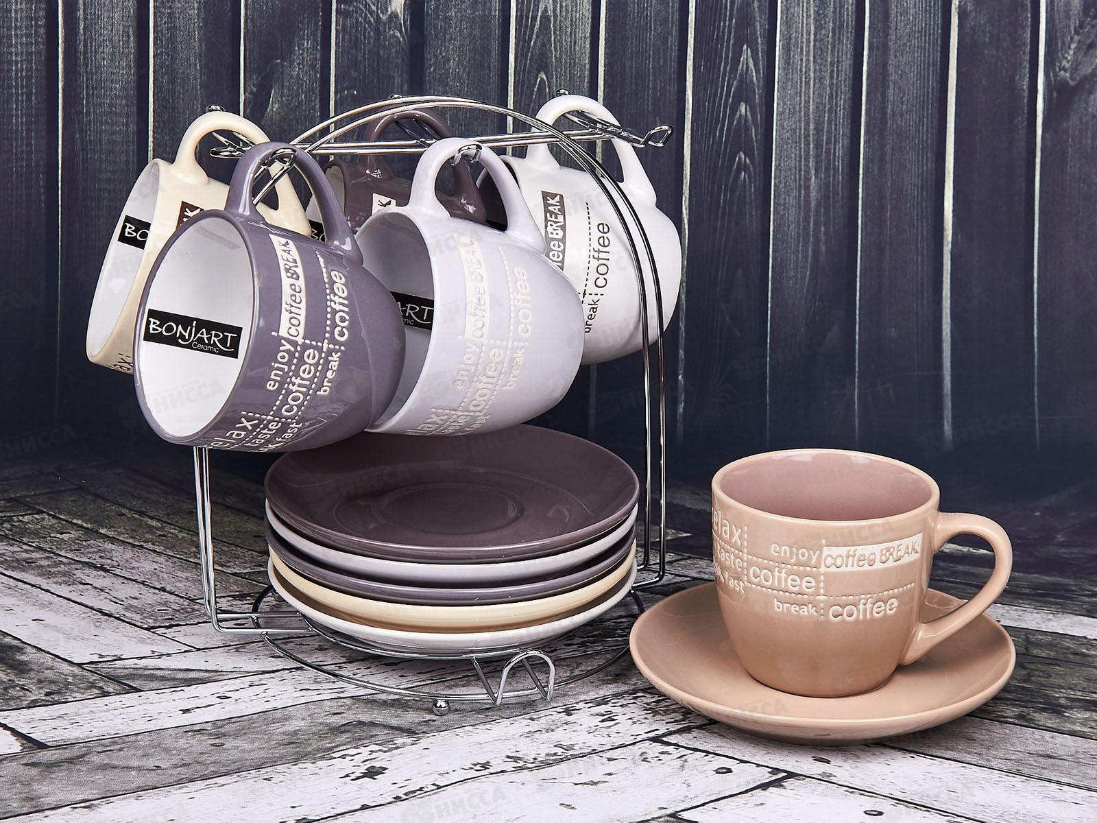 Набор чайный 12предметов на  металлическом стенде 931-6MS *4