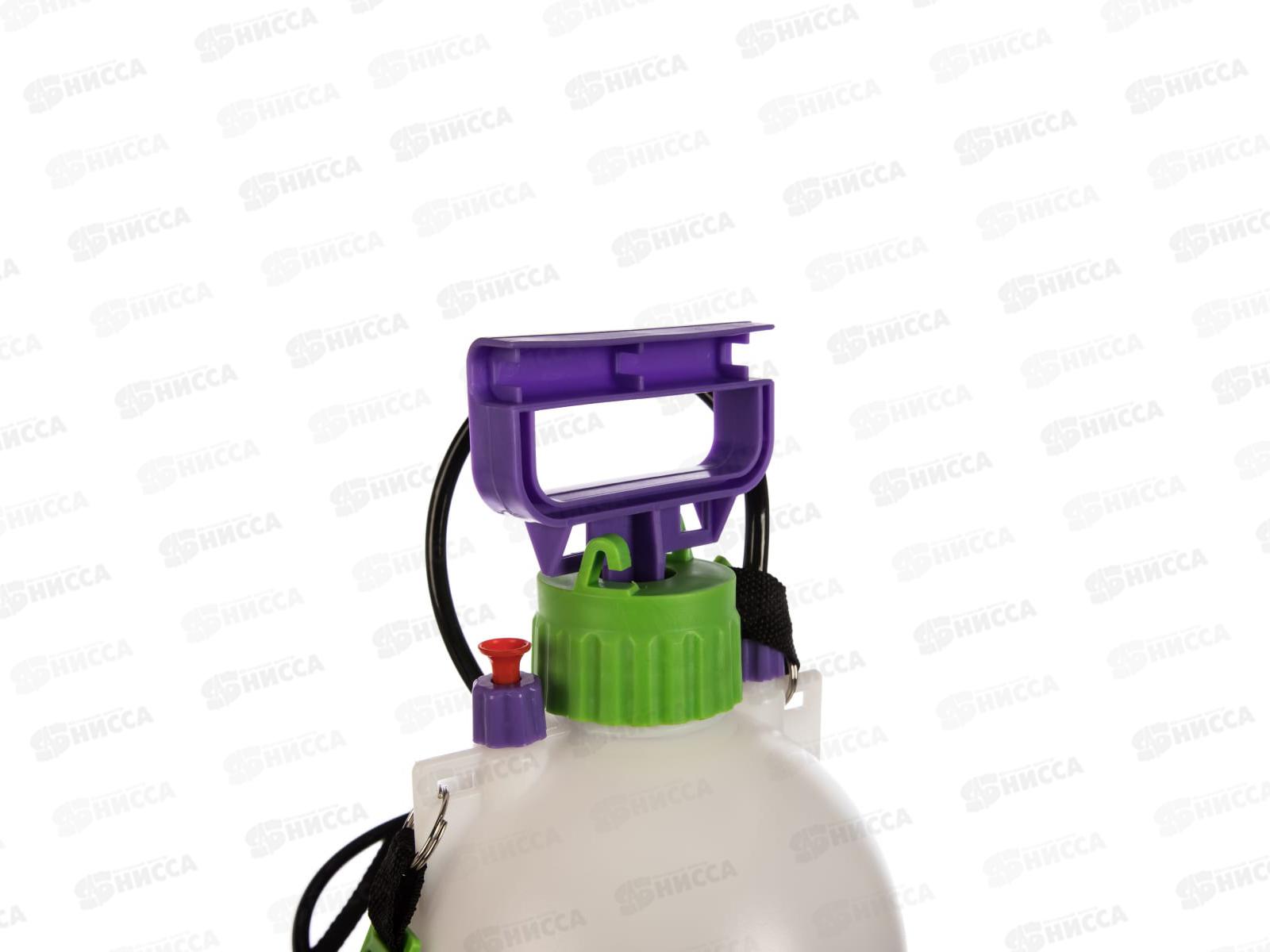 Опрыскиватель 5л, ручной, с насосом, шлангом, разбрызгивателем, Palisad 64740