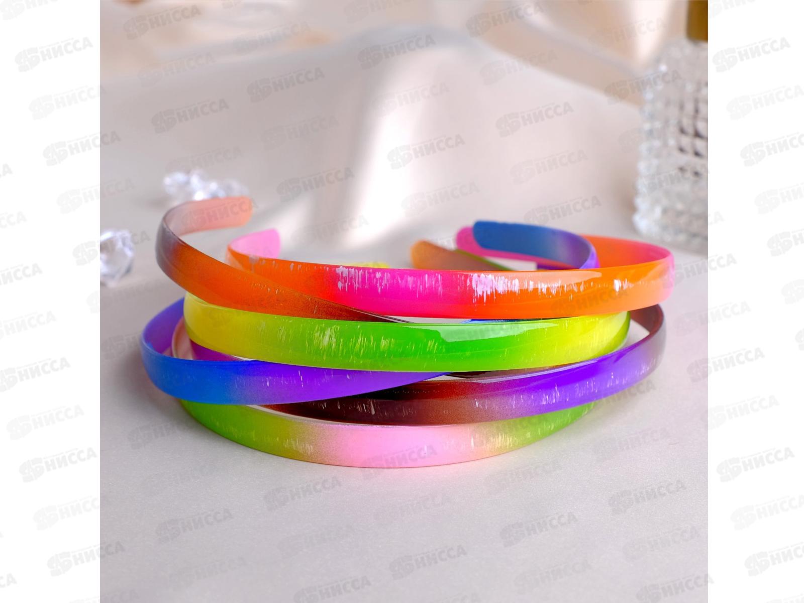 Ободок  для волос &quotВивьен&quot 1,2см микс 4555453 *12