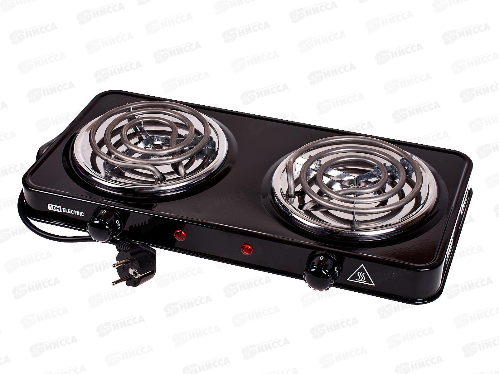 Плита электрическая двухконфорная ЭПС2 2х1кВт спираль, TDM, 0016