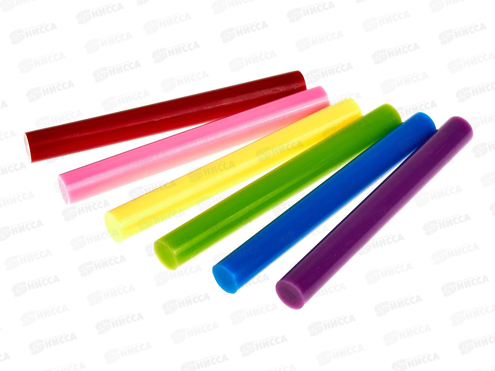 Клеевые стержни TDM 11мм х 100мм, 6шт цветные, Алмаз 0518 *140