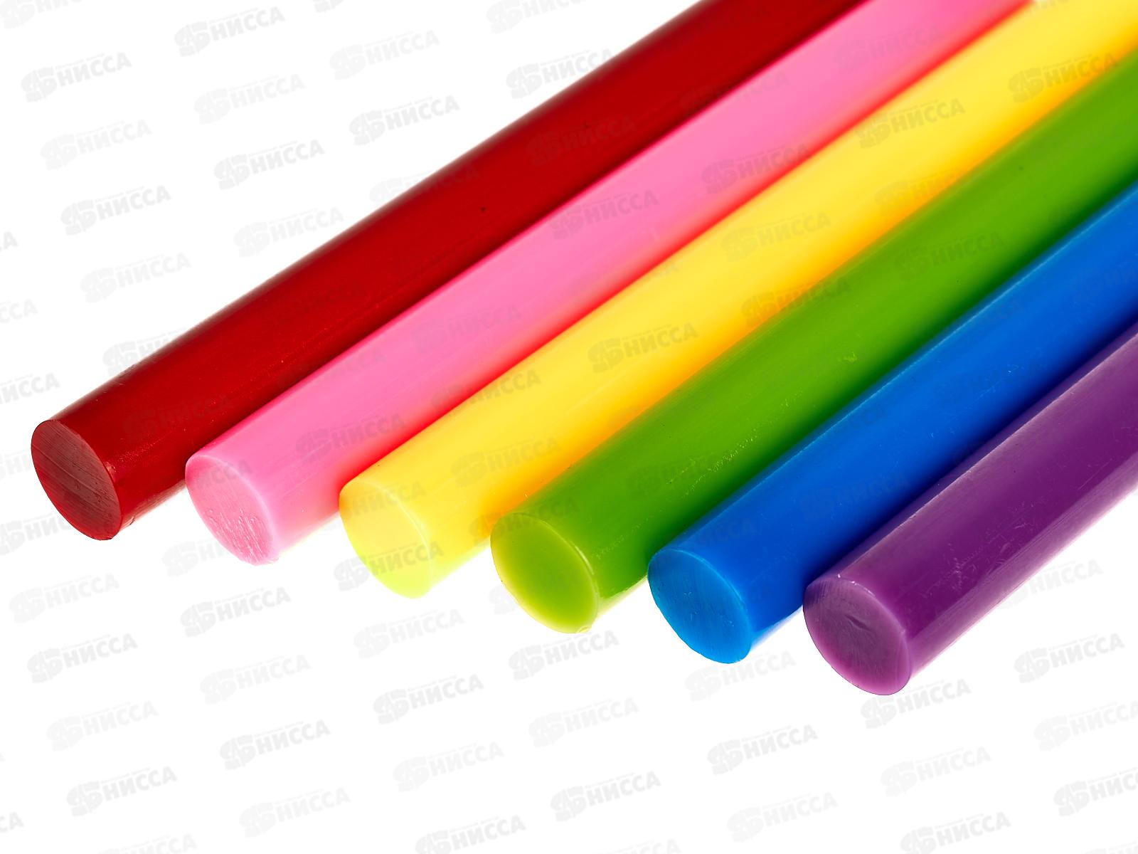 Клеевые стержни TDM 11мм х 100мм, 6шт цветные, Алмаз 0518 *140