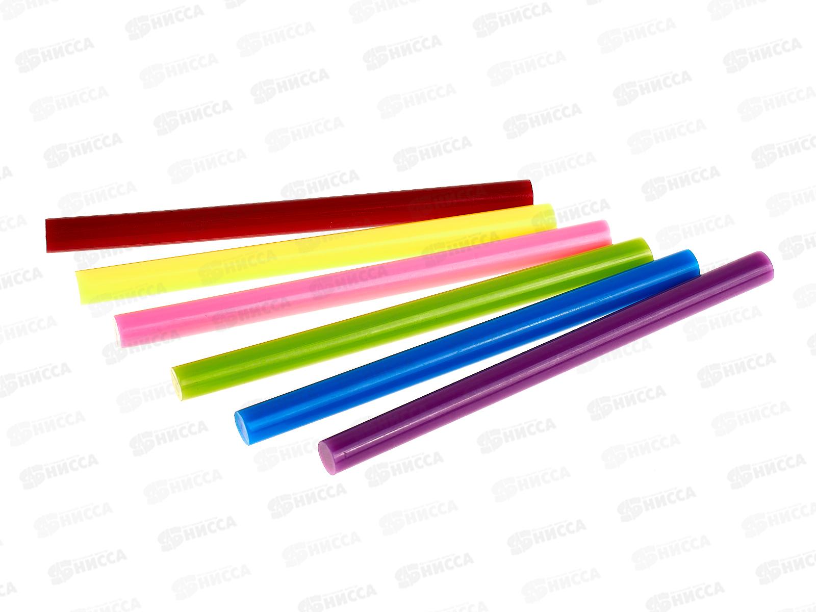 Клеевые стержни TDM 7мм х 100мм, 6шт цветные, Алмаз 0508 *200