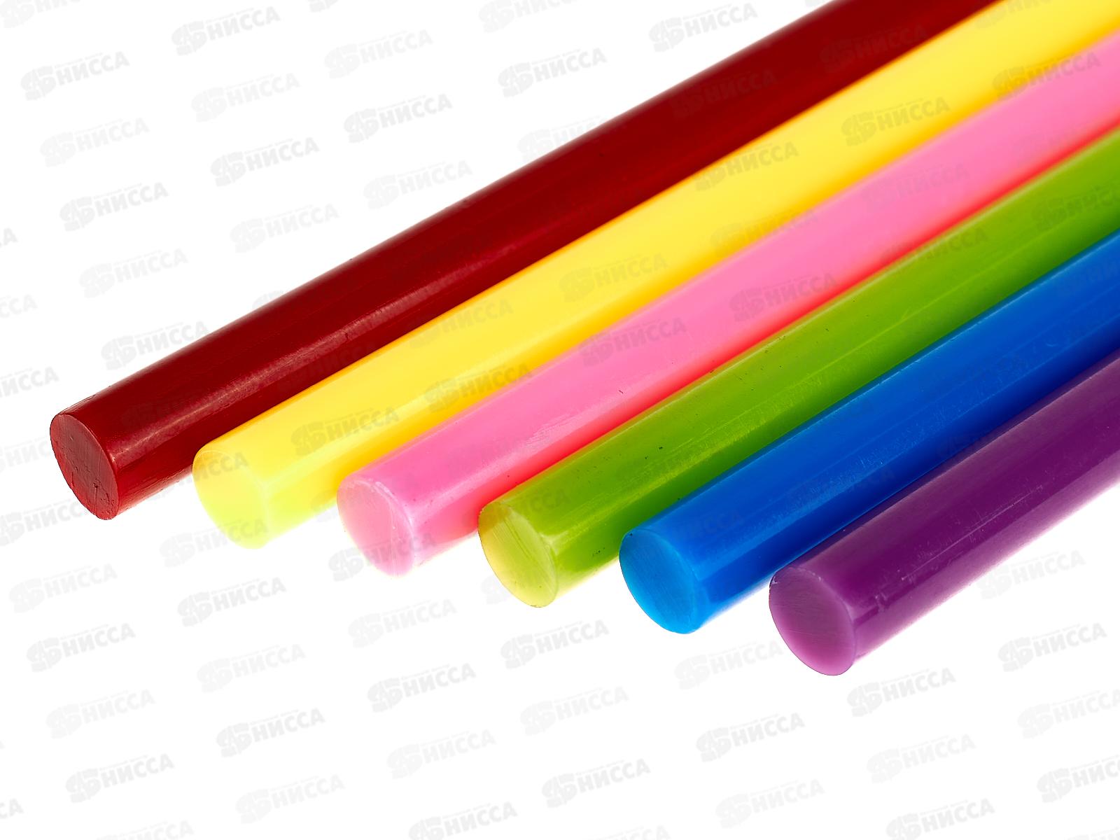 Клеевые стержни TDM 7мм х 100мм, 6шт цветные, Алмаз 0508 *200