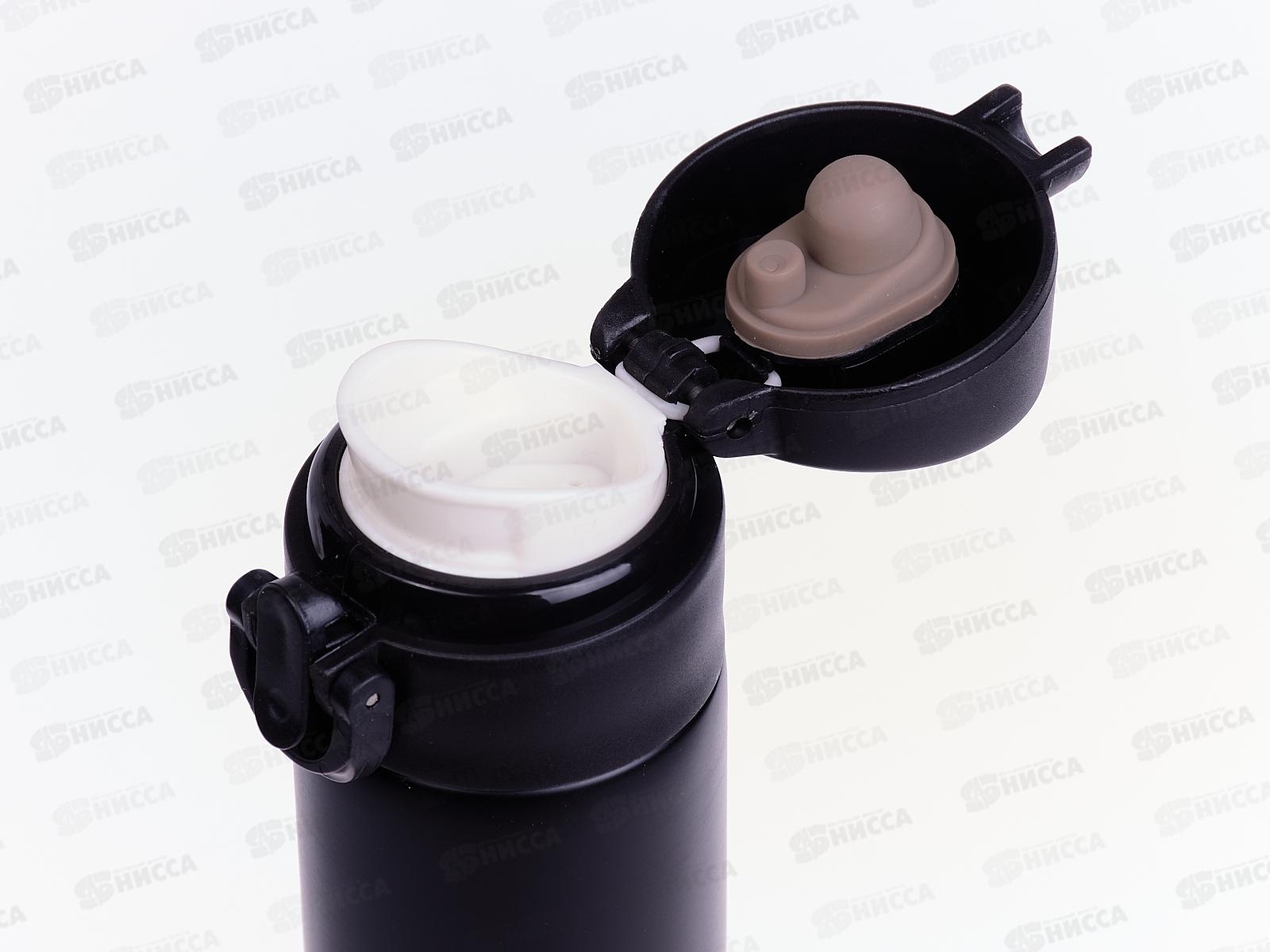 Кружка-термо 400мл с защелкой черная (058466)  Ж