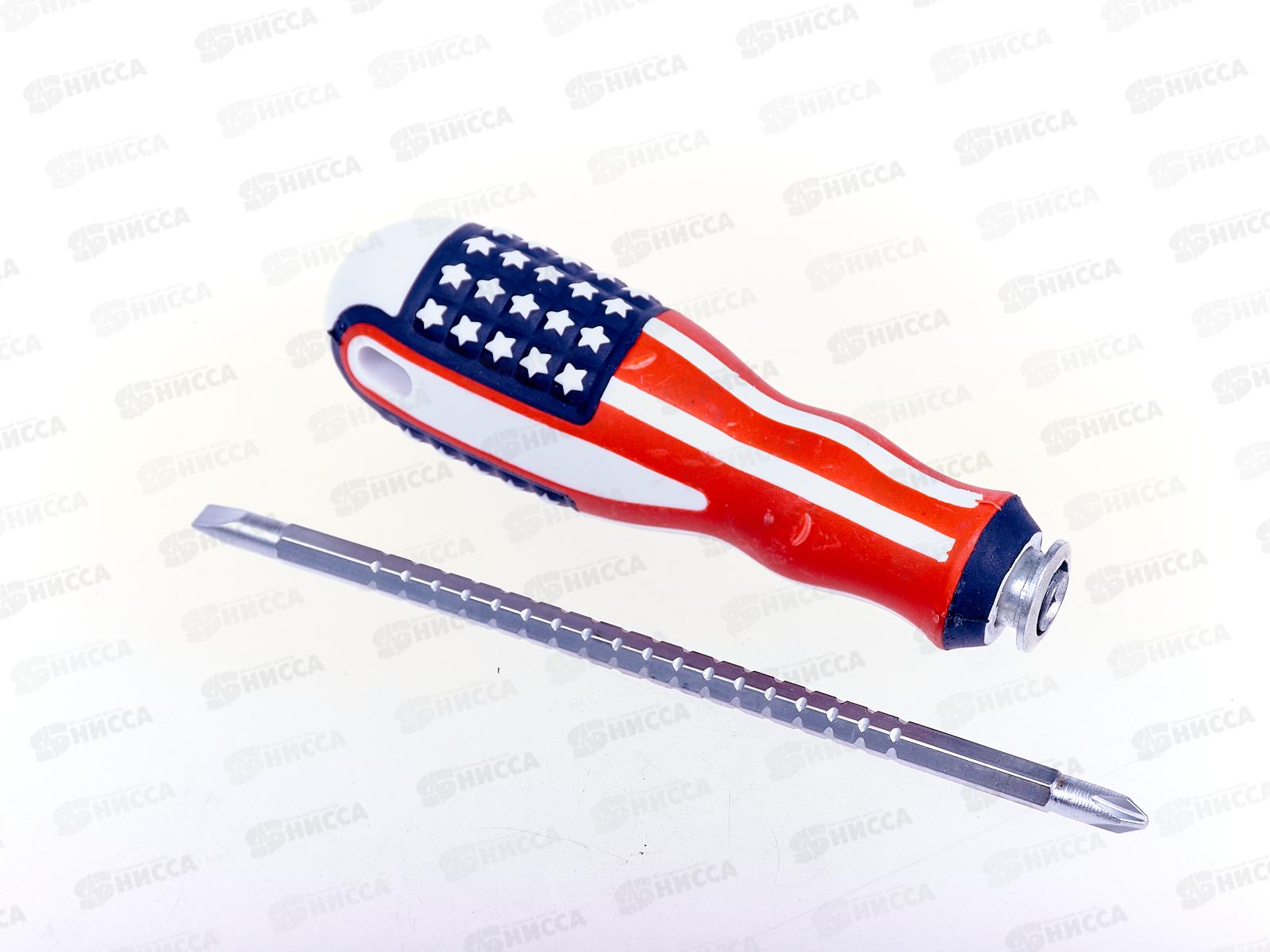 Отвертка комбинированная 0835 с ребрами-фиксатором (029147)  Ж