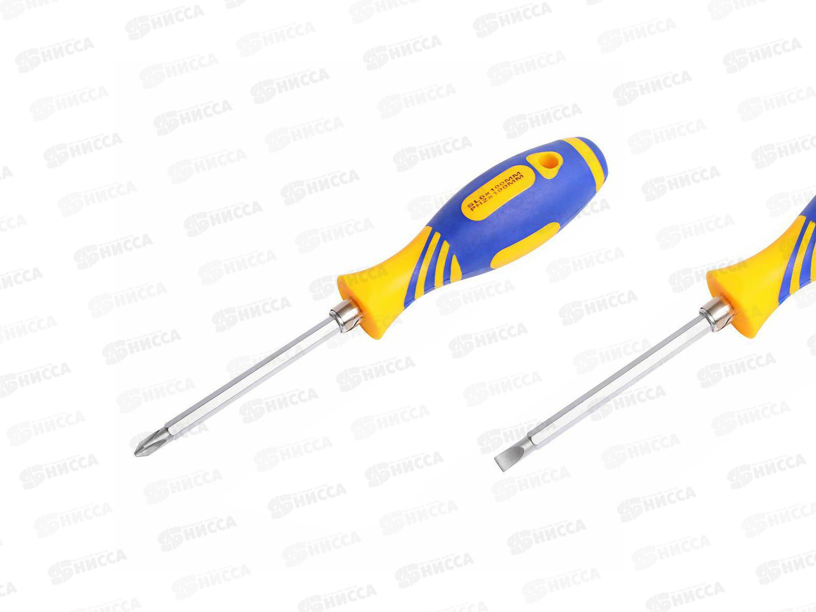 Отвертка комбинированная REXANT 120мм ( РН 2, SL 6мм), 12-4741