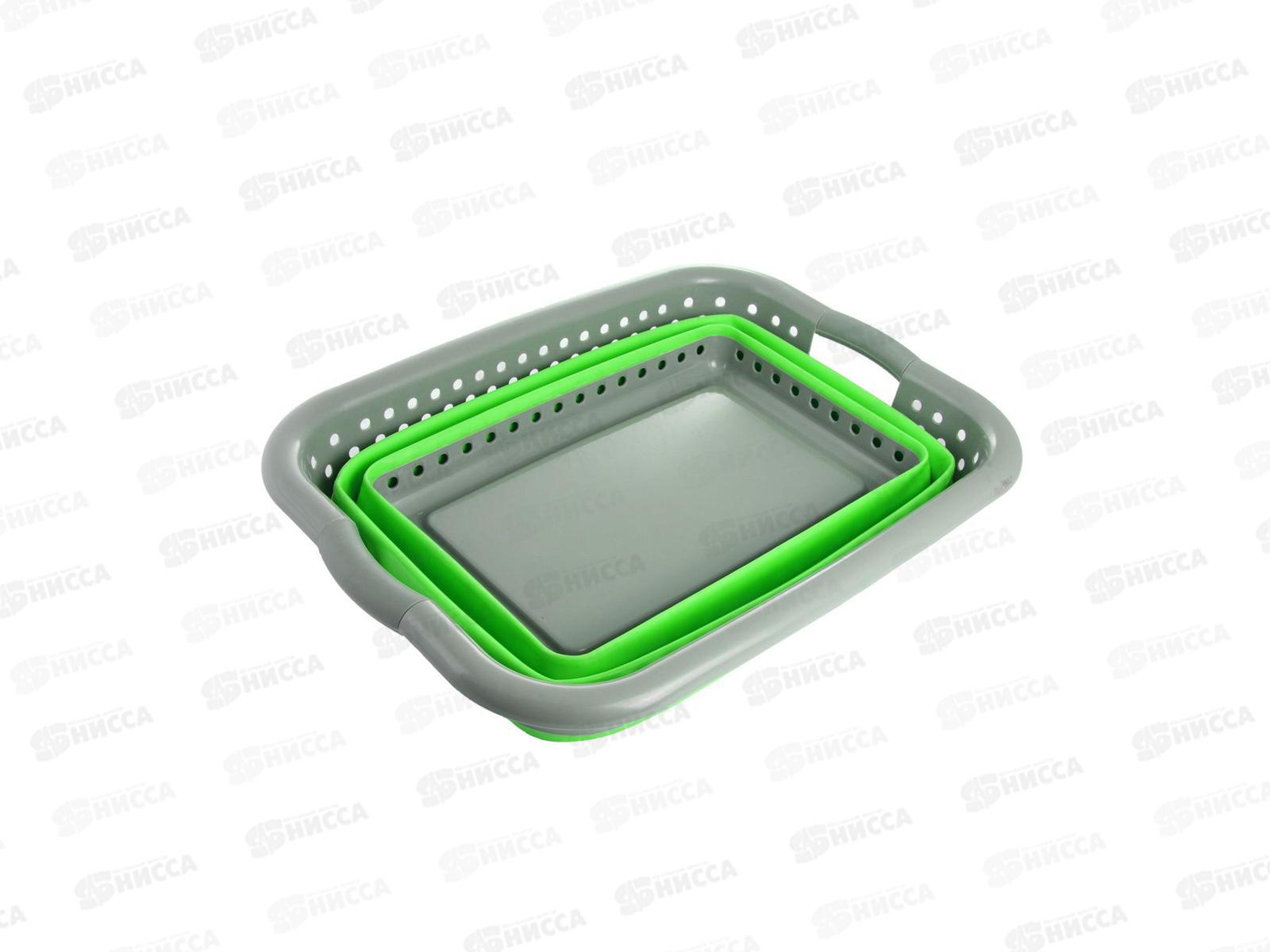 Корзина складная большая 37л зеленая TD 0537 *6